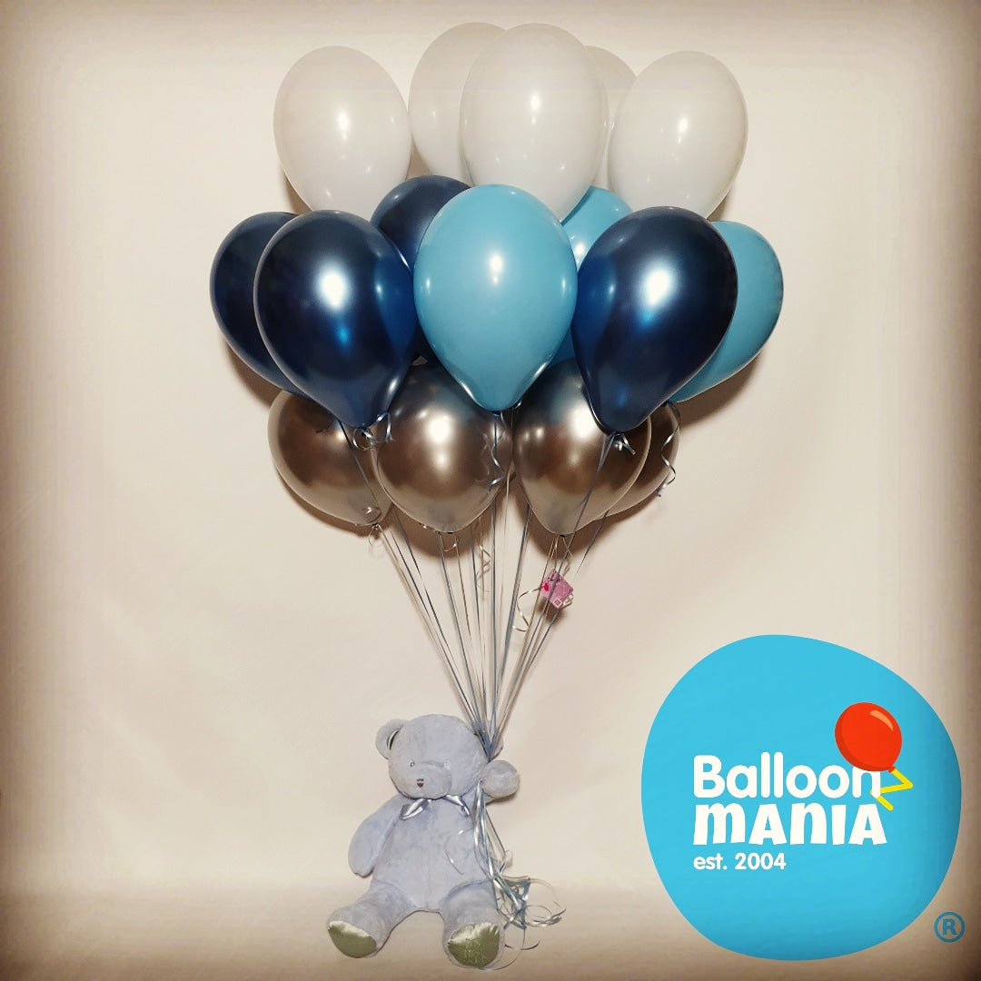 NEWBORN BALLOON BUNCH WITH TEDDY-BEAR