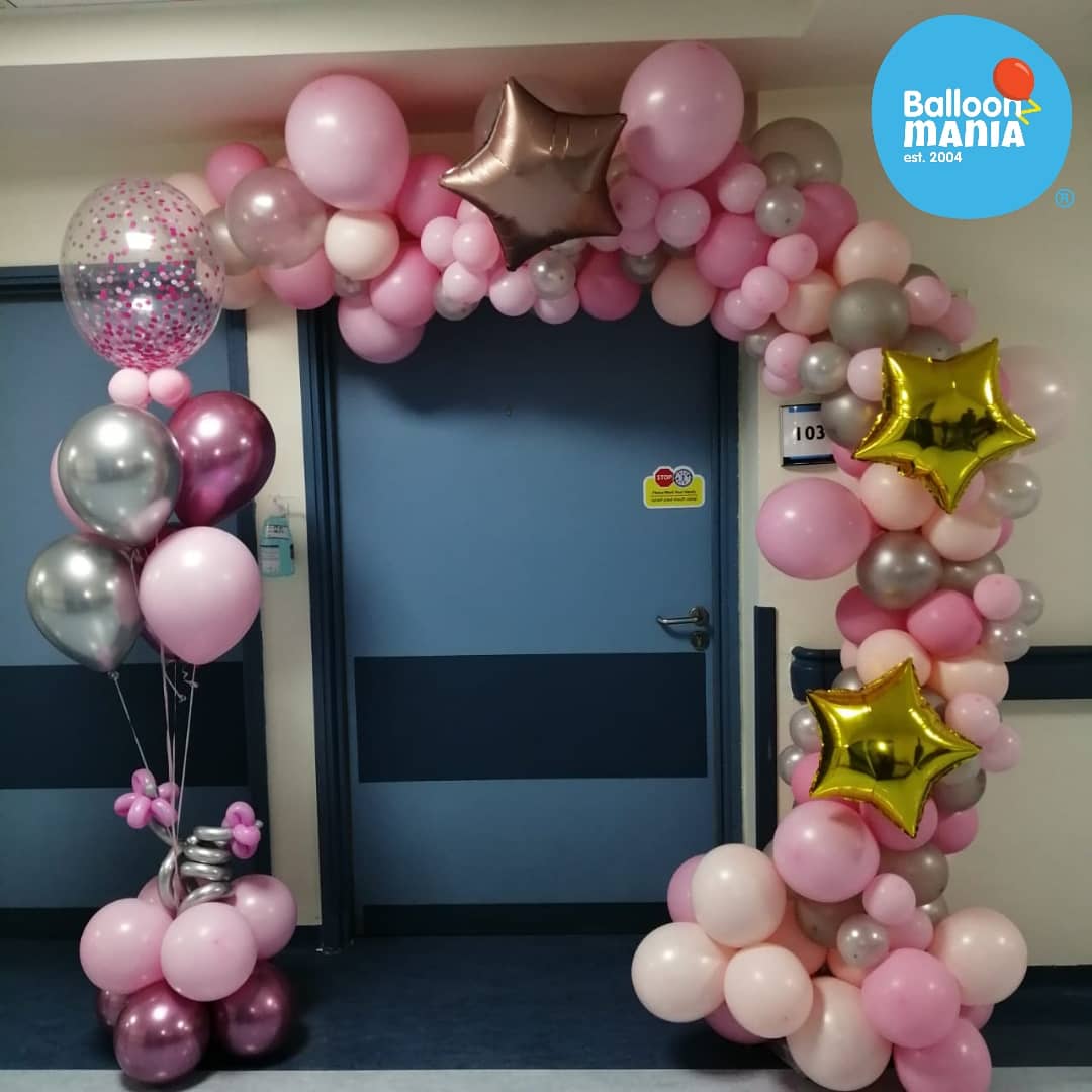 NEWBORN BALLOON HALF-ARCH + SIMPLE ARRANGEMENT