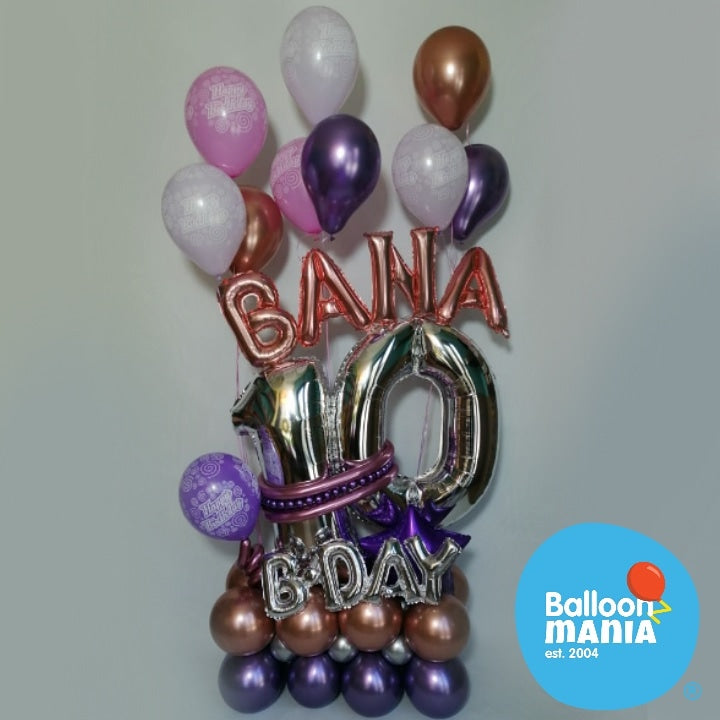 RICH BIRTHDAY ARRANGEMENT WITTH NAME