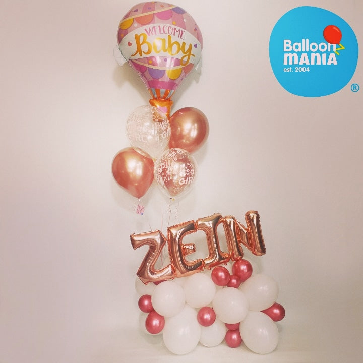 CLOUD BALLOON ARRANGEMENT WITH NAME
