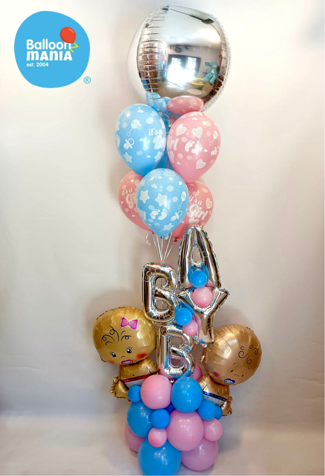 TWIN NEWBORN SIMPLE ARRANGEMENT