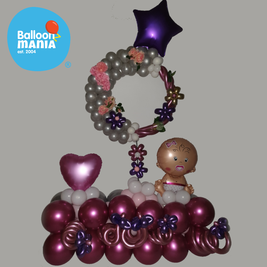 NEWBORN BALLOON RING ARRANGEMENT