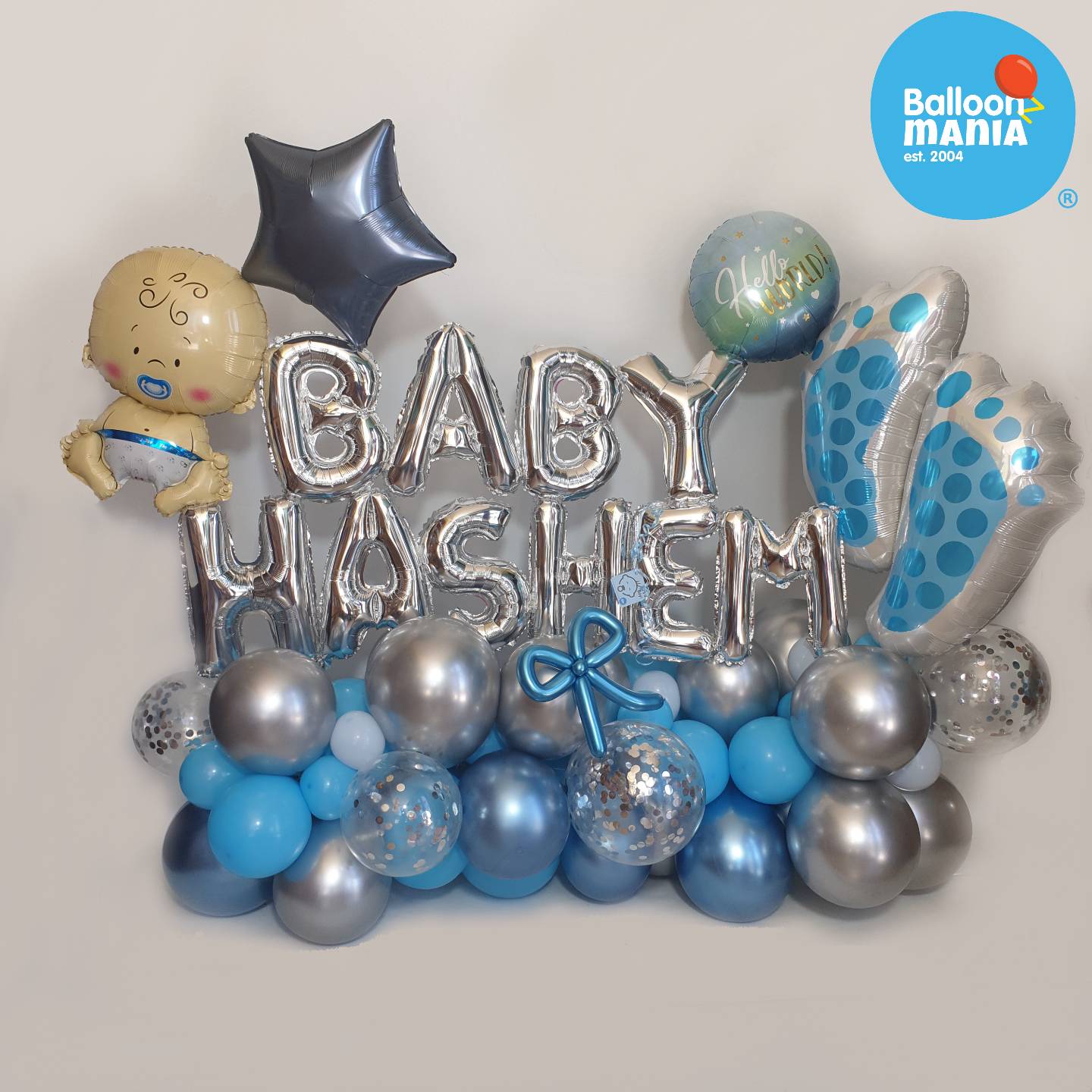 CHROME NEWBORN ORGANIC ARRANGEMENT